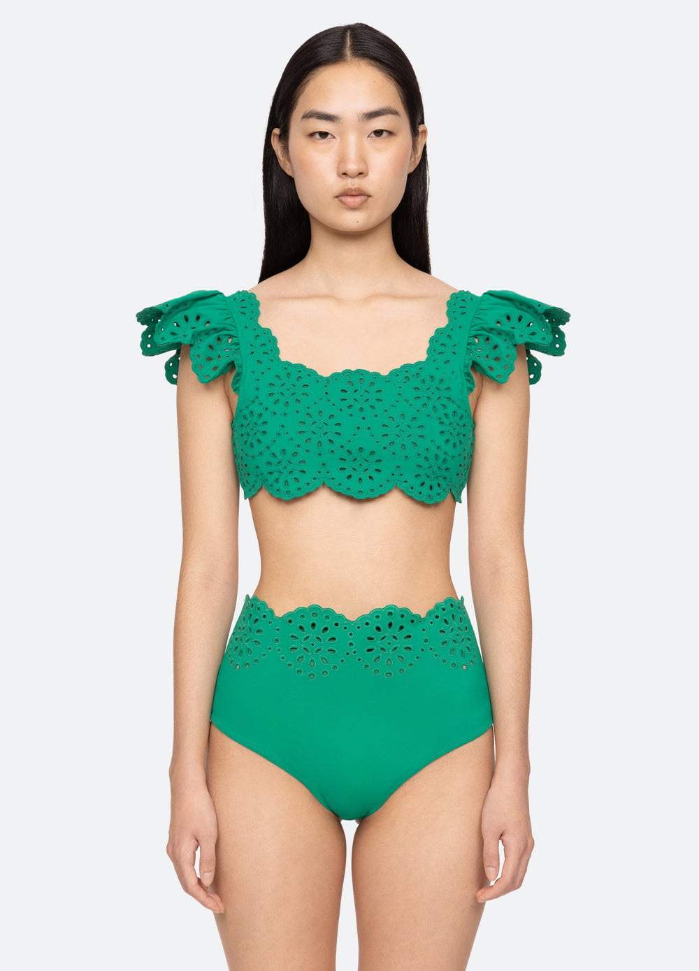 Mae Bikini Top Black|Green|White