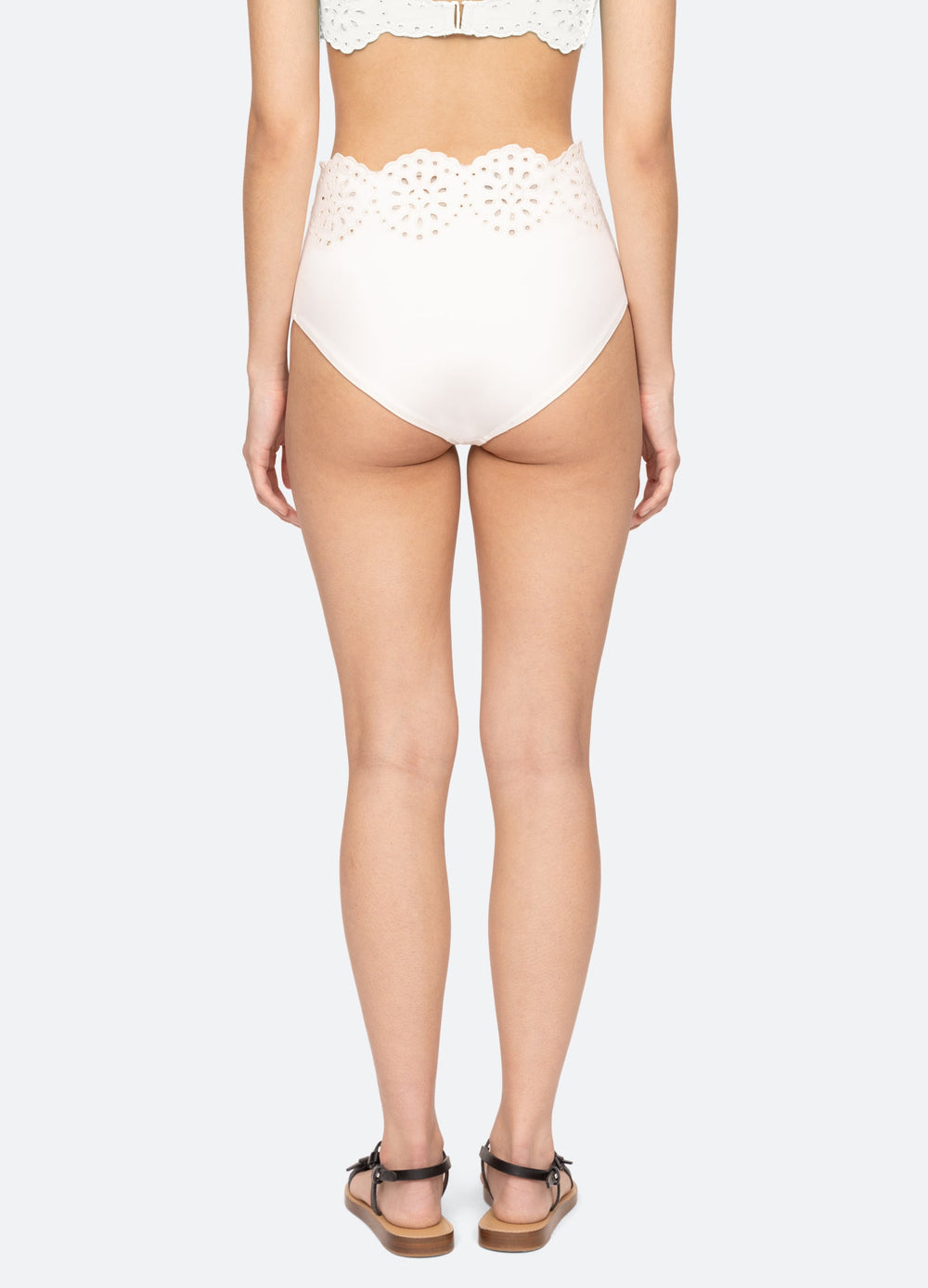 Mae Bikini Bottom Green|White