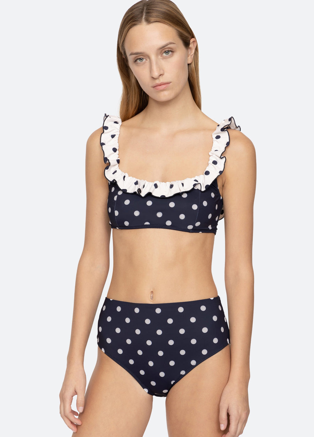 Paulina Bikini Top Navy