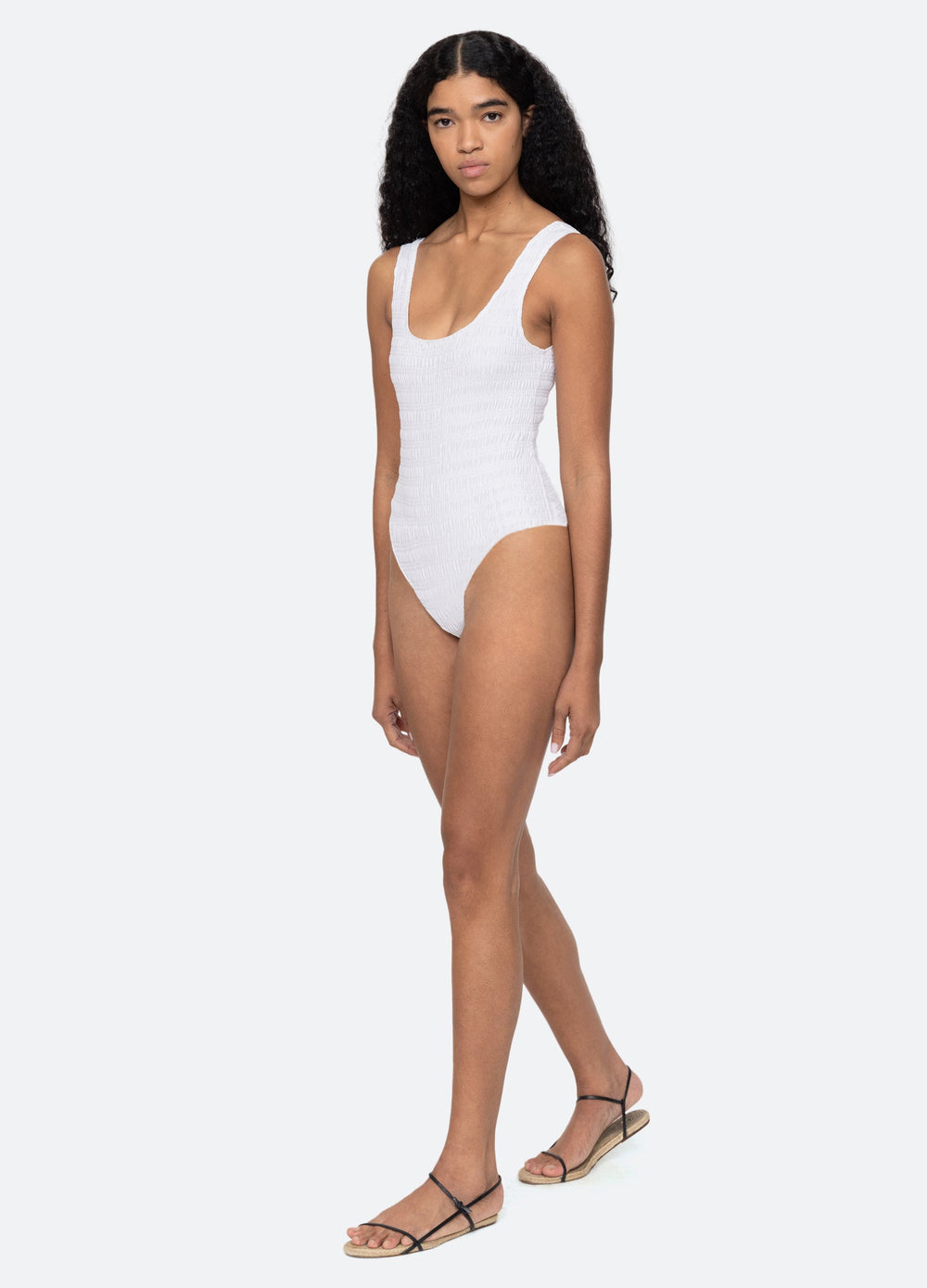 Shyla One Piece White|Navy