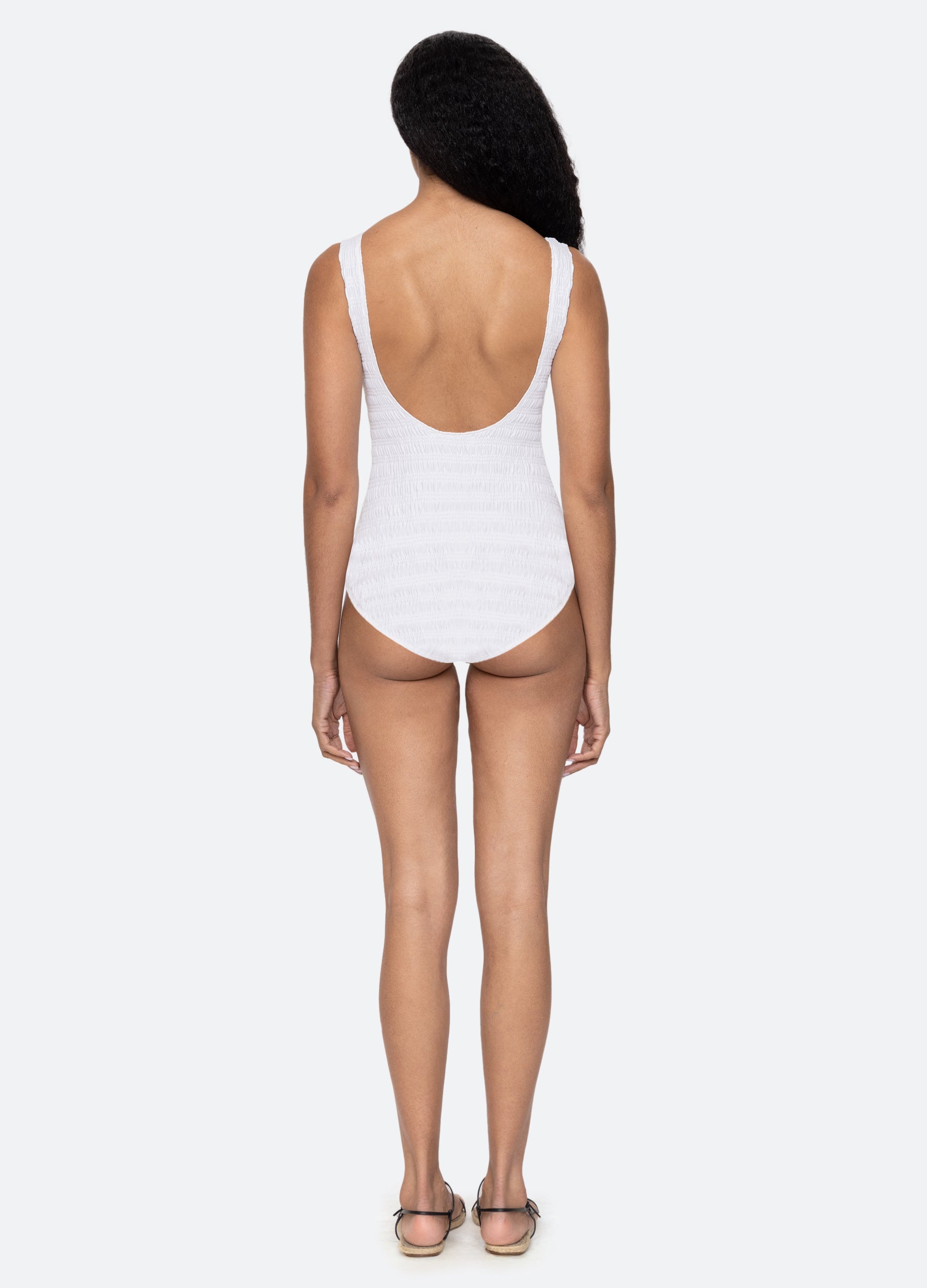 Shyla One Piece White|Navy