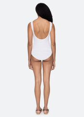 Shyla One Piece White|Navy