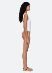 Shyla One Piece White|Navy