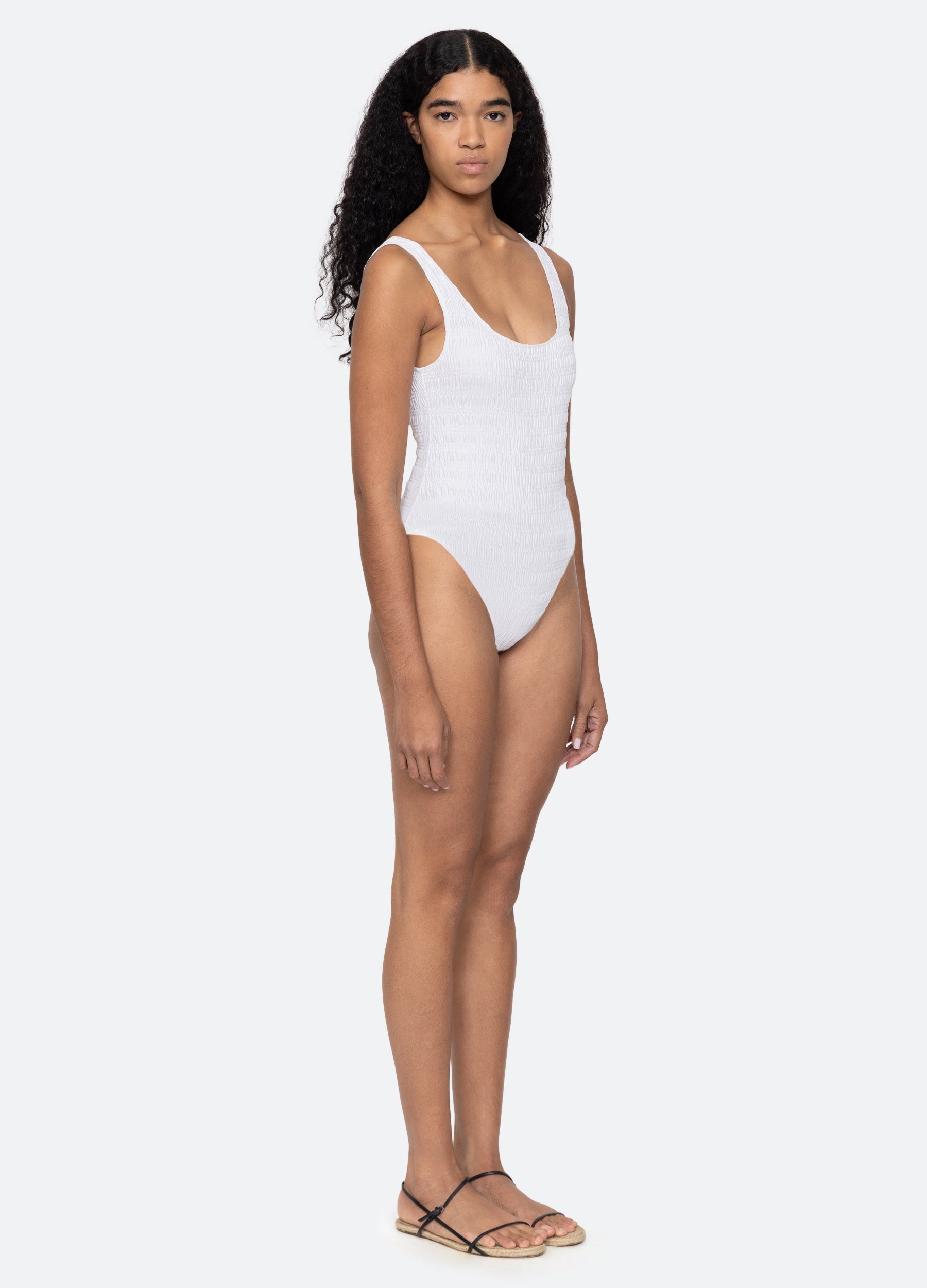 Shyla One Piece White|Navy