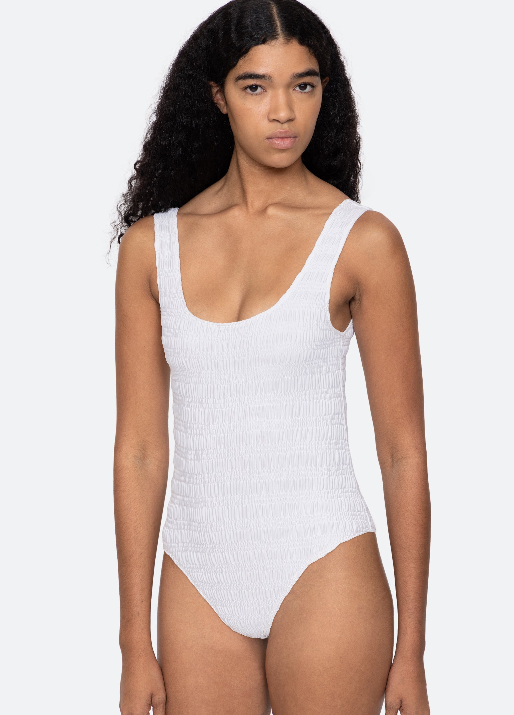 Shyla One Piece White|Navy