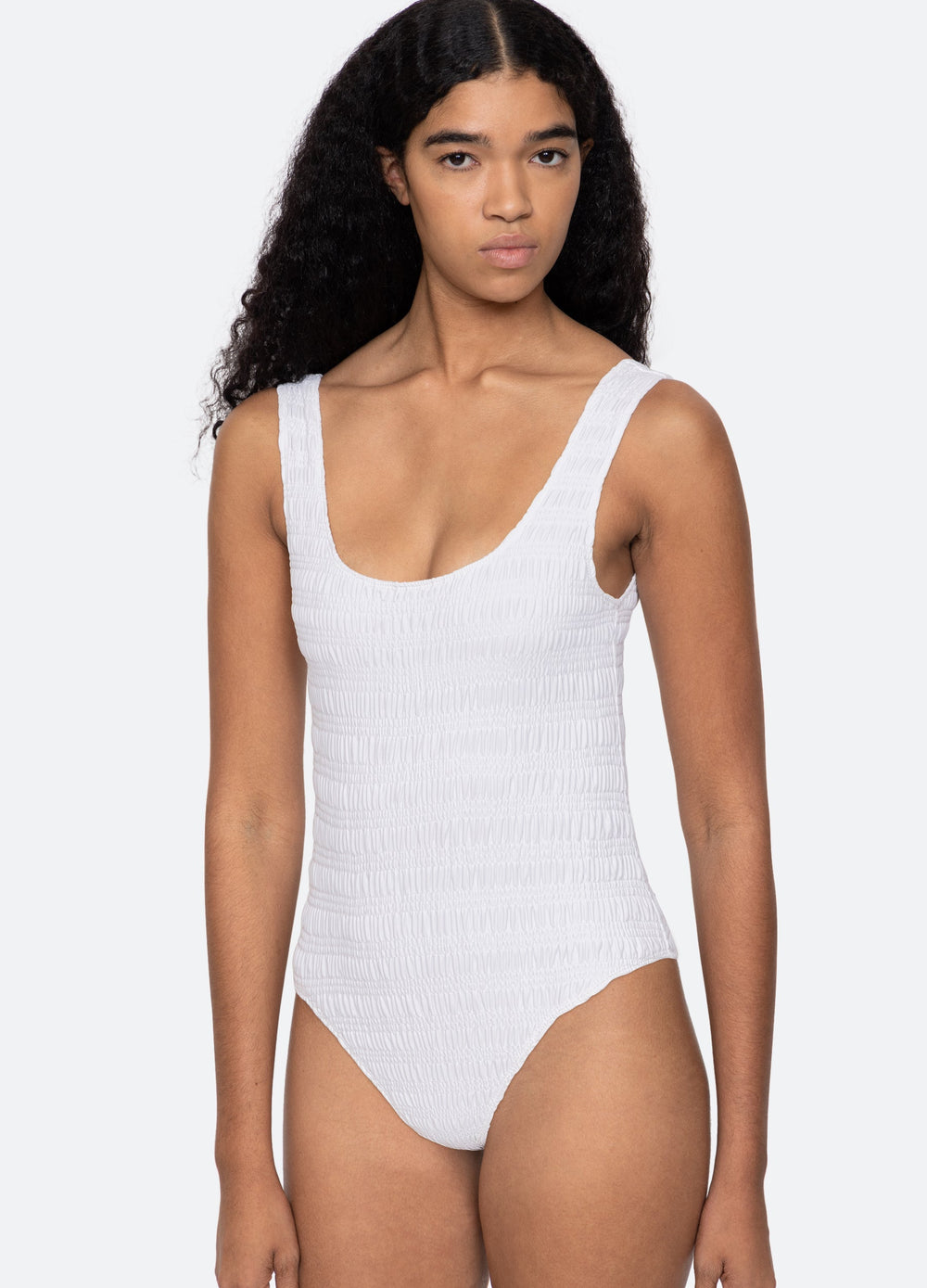 Shyla One Piece White|Navy