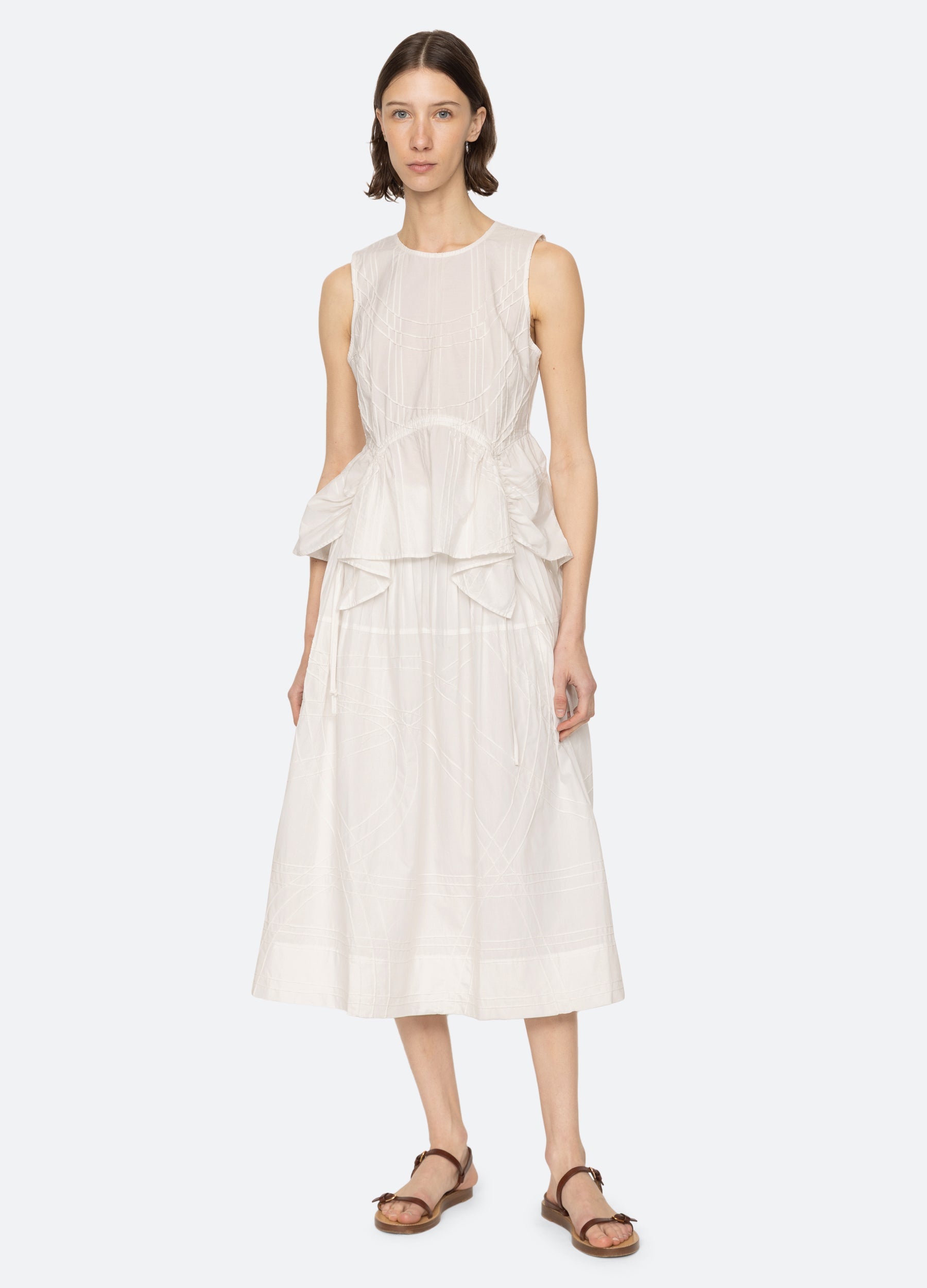 Camden Skirt Blueberry|White