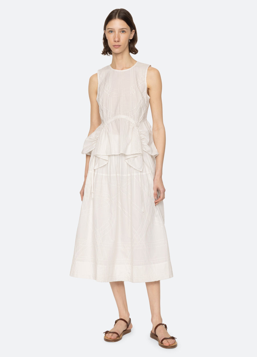 Camden Skirt Blueberry|White