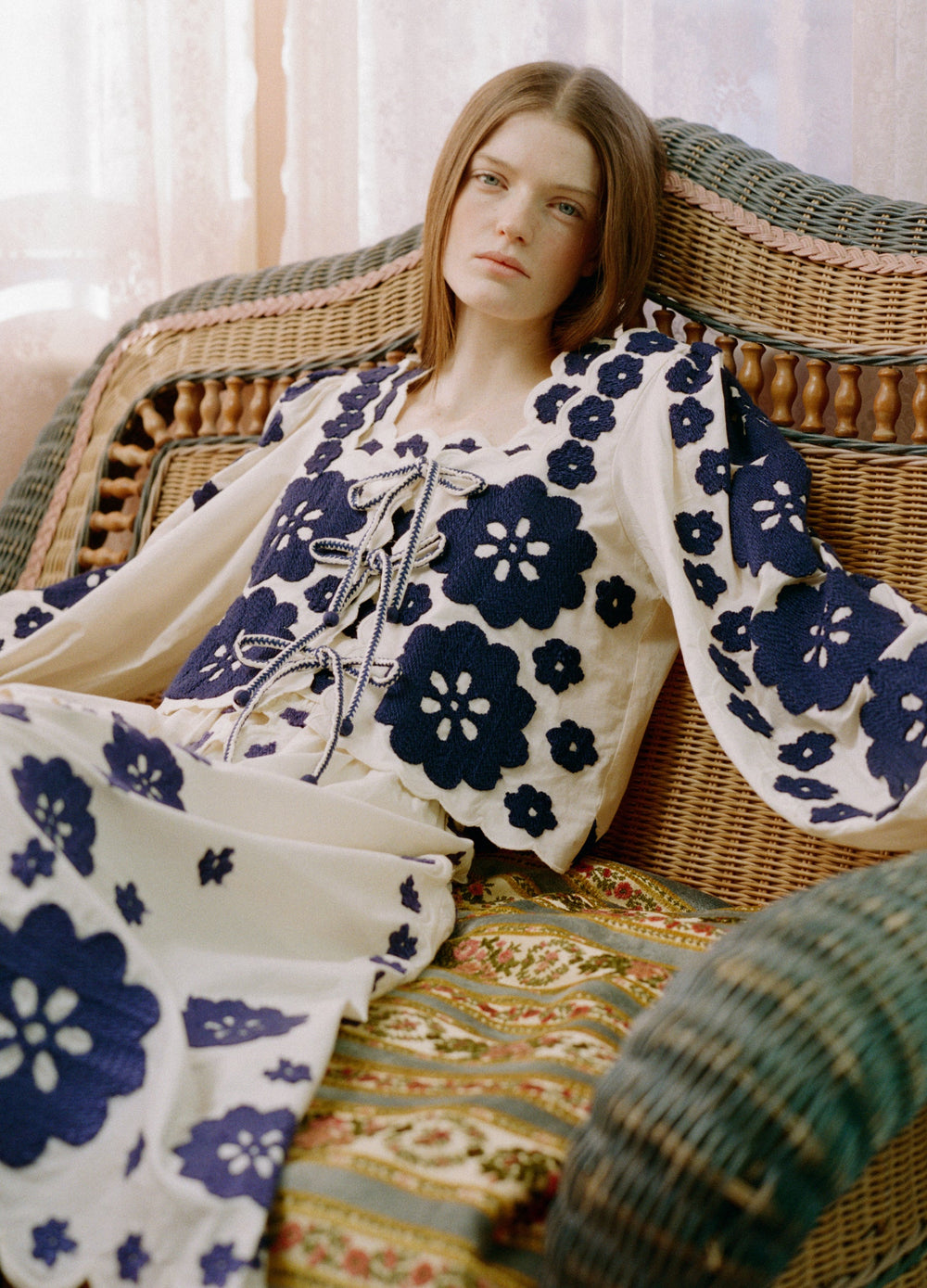 Catrine L/S Top Blue