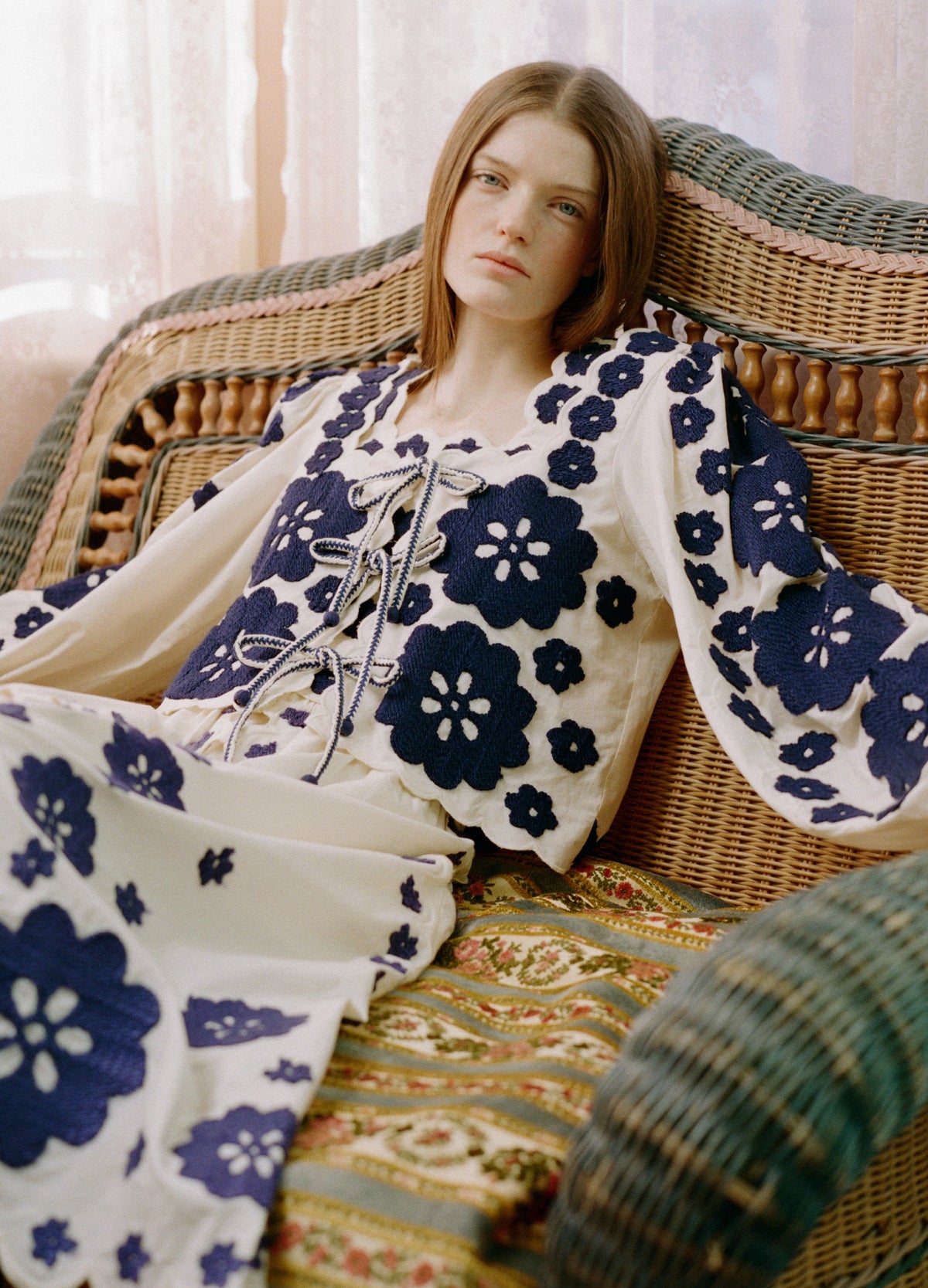 Catrine L/S Top Blue