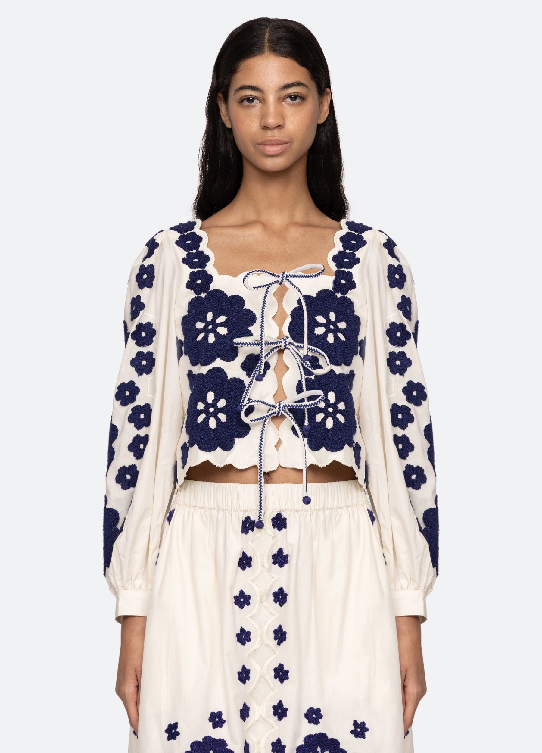 Catrine L/S Top Blue
