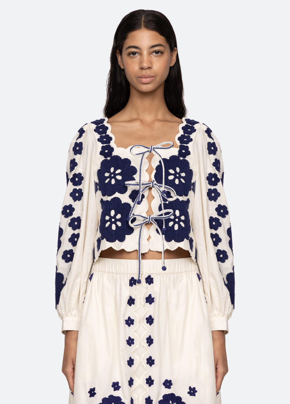 Catrine L/S Top Blue