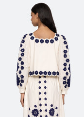 Catrine L/S Top Blue