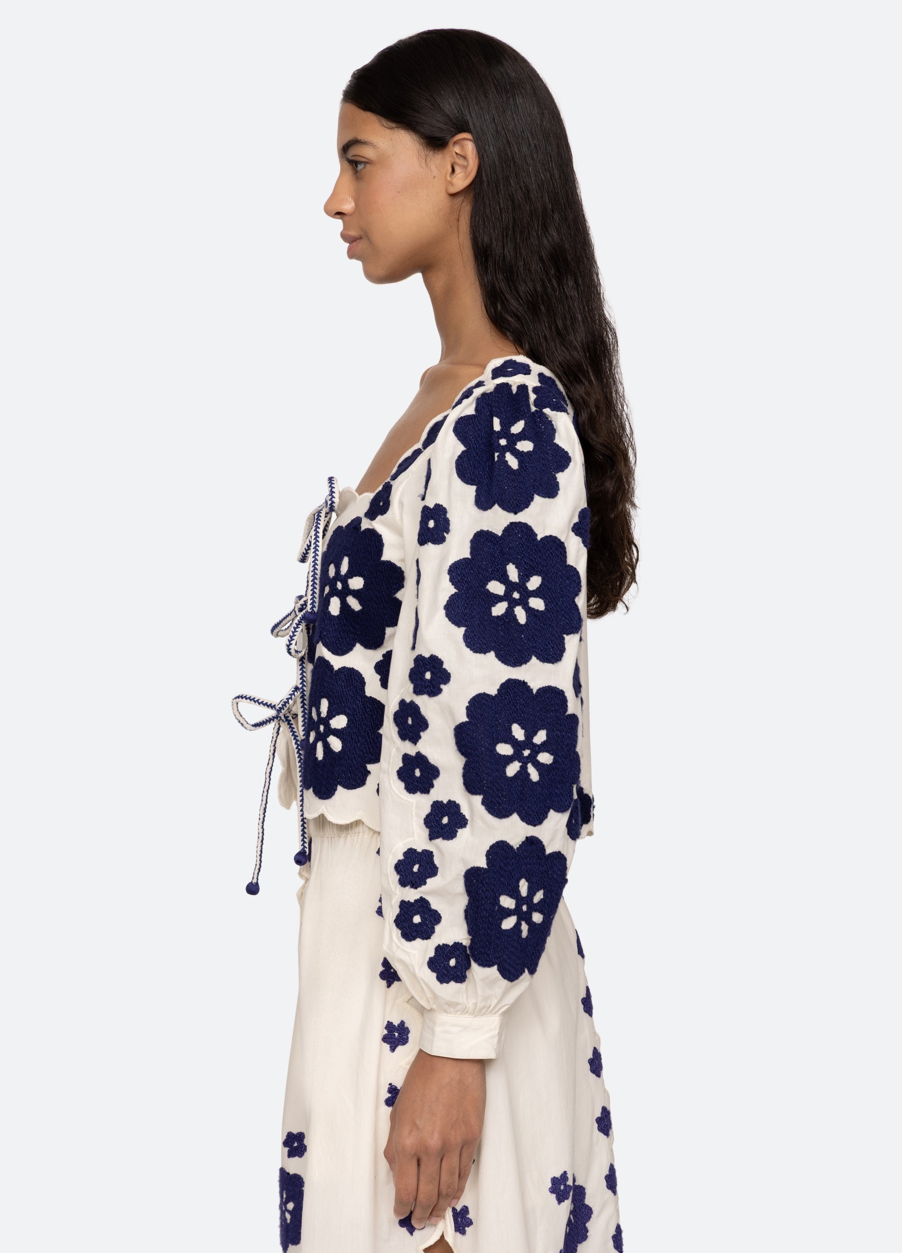Catrine L/S Top Blue