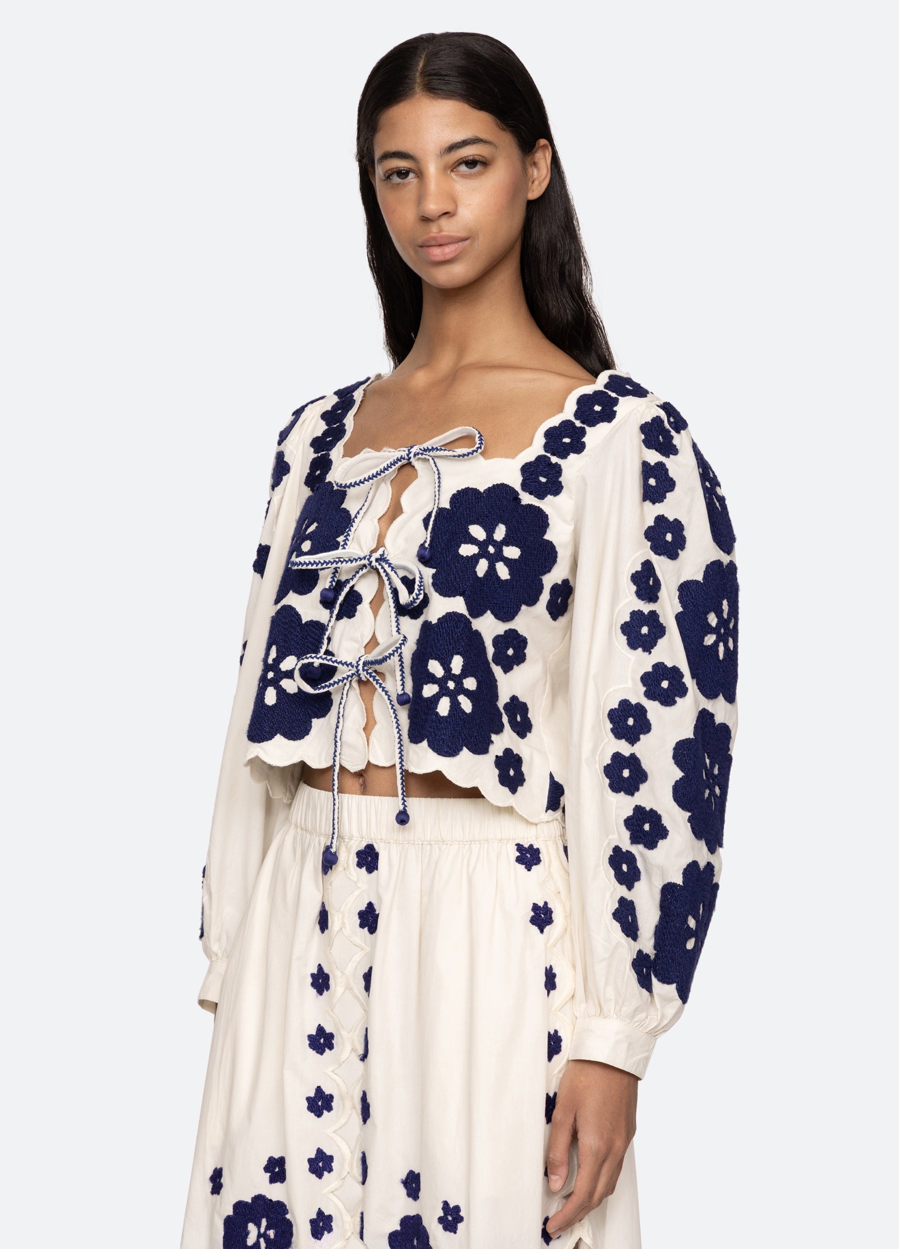 Catrine L/S Top Blue
