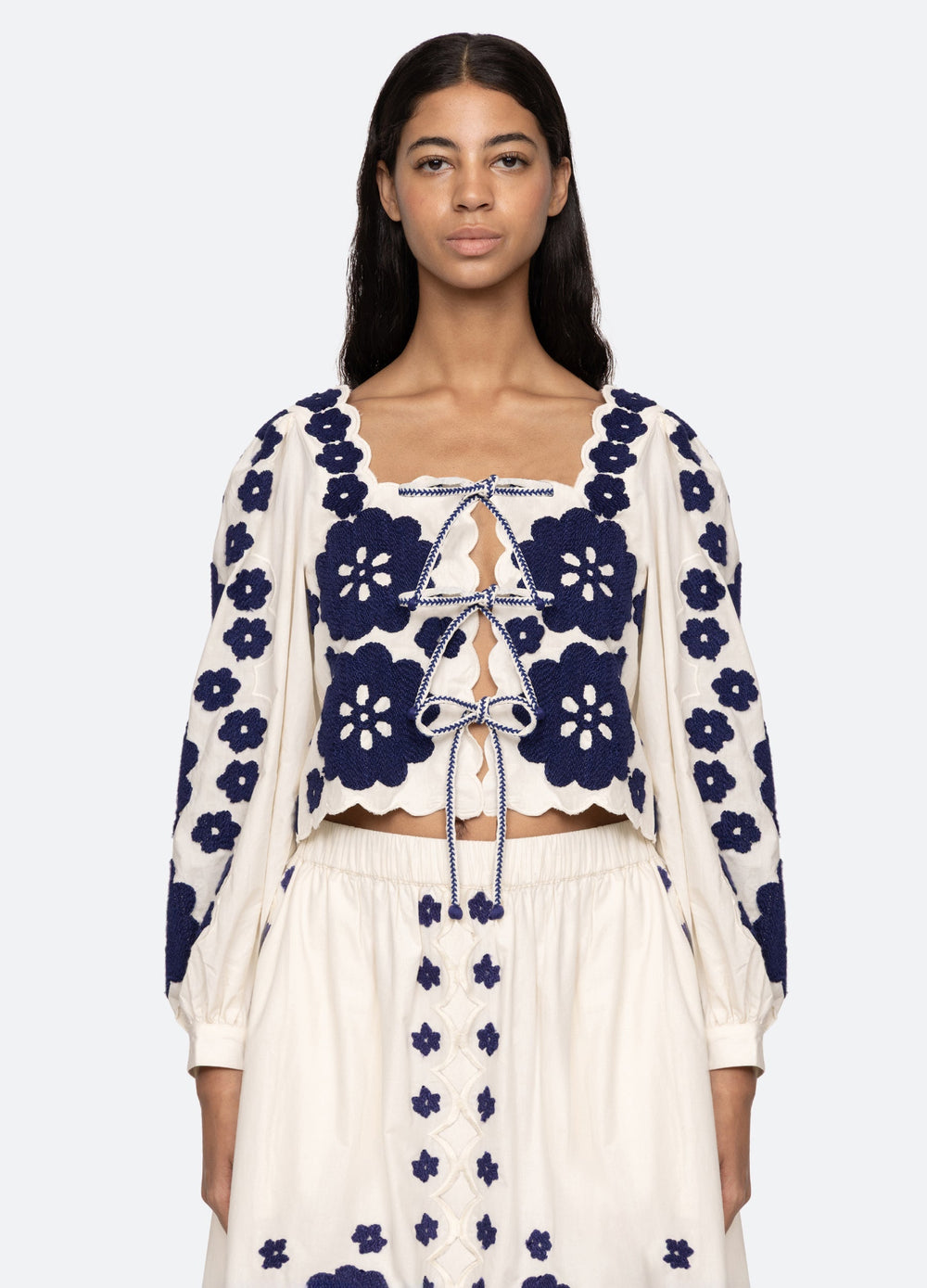 Catrine L/S Top Blue