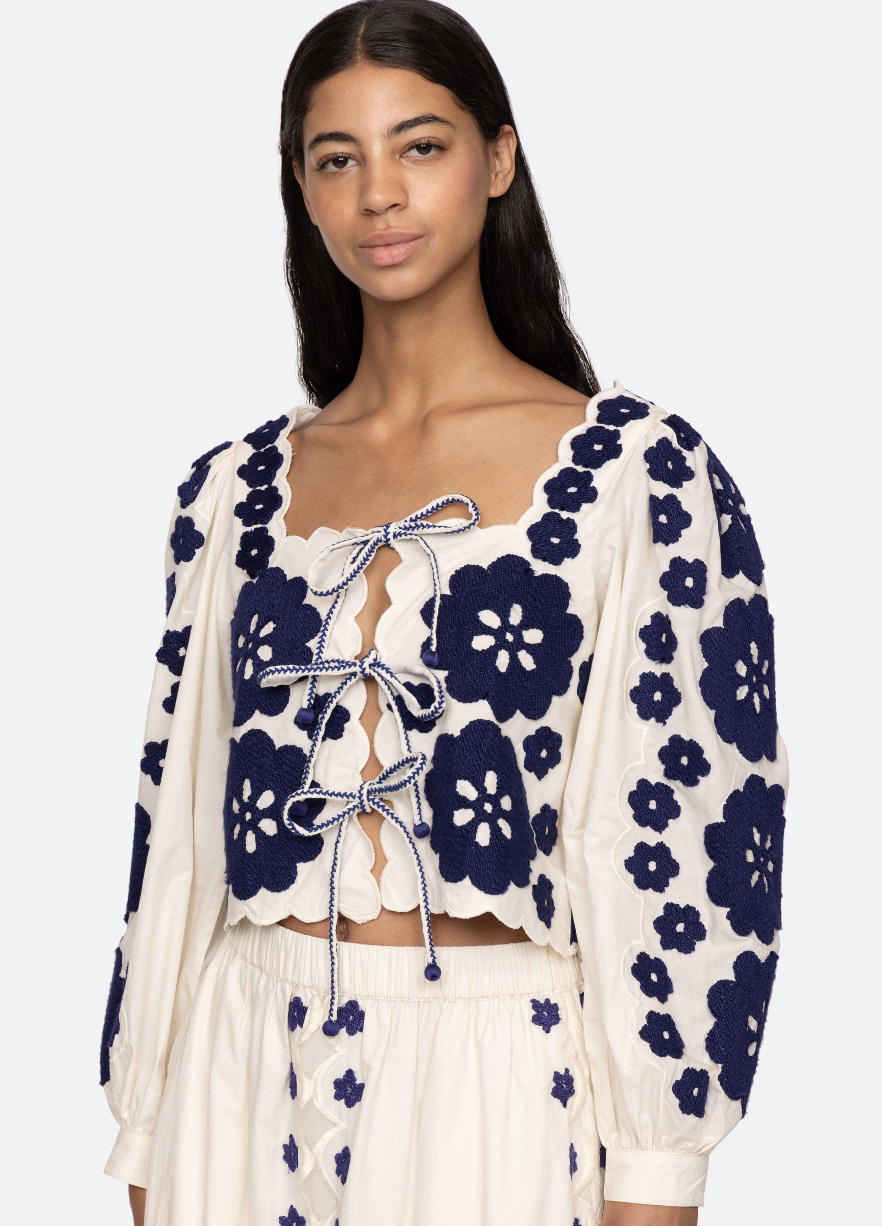 Catrine L/S Top Blue