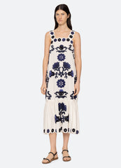 Catrine Dress Blue|Red
