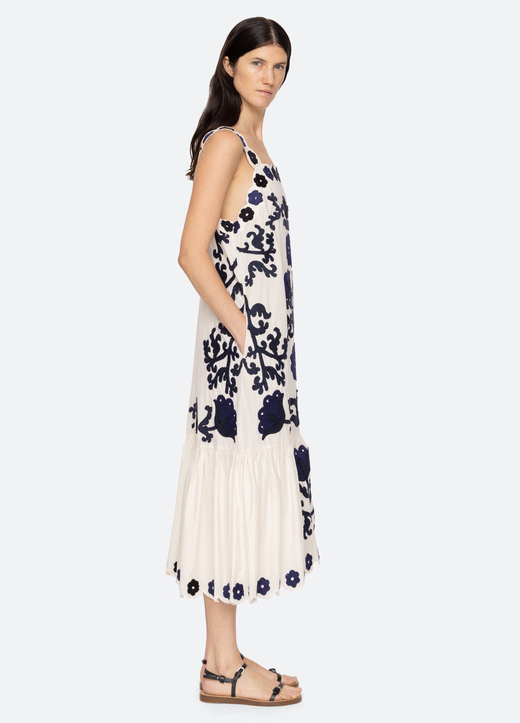Catrine Dress Blue|Red