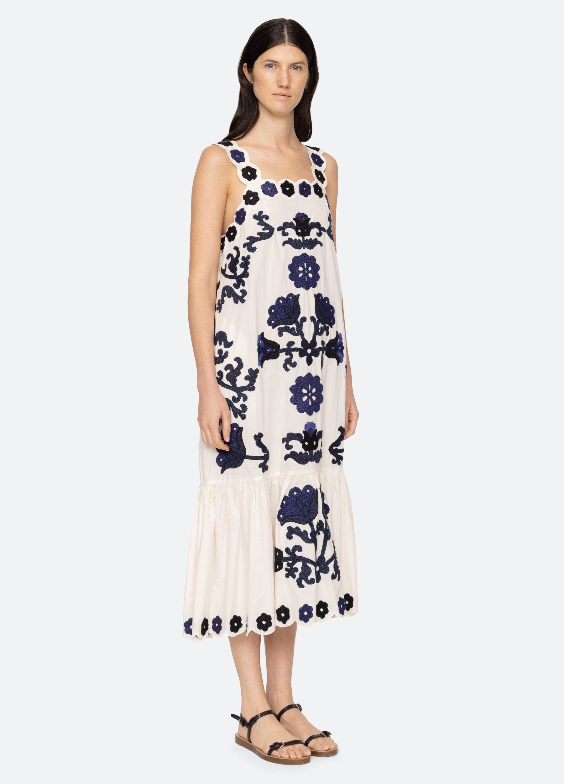 Catrine Dress Blue|Red
