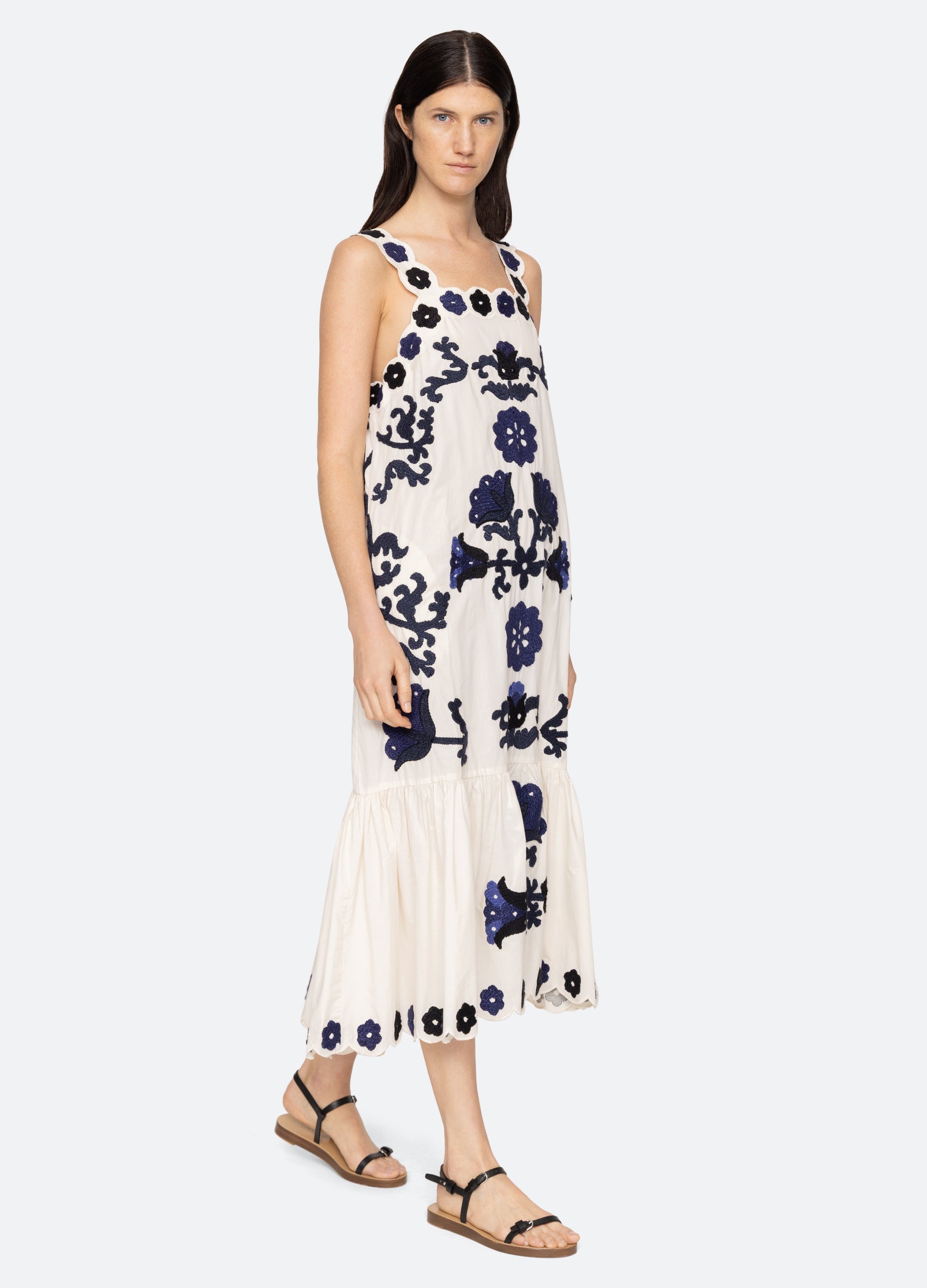 Catrine Dress Blue|Red