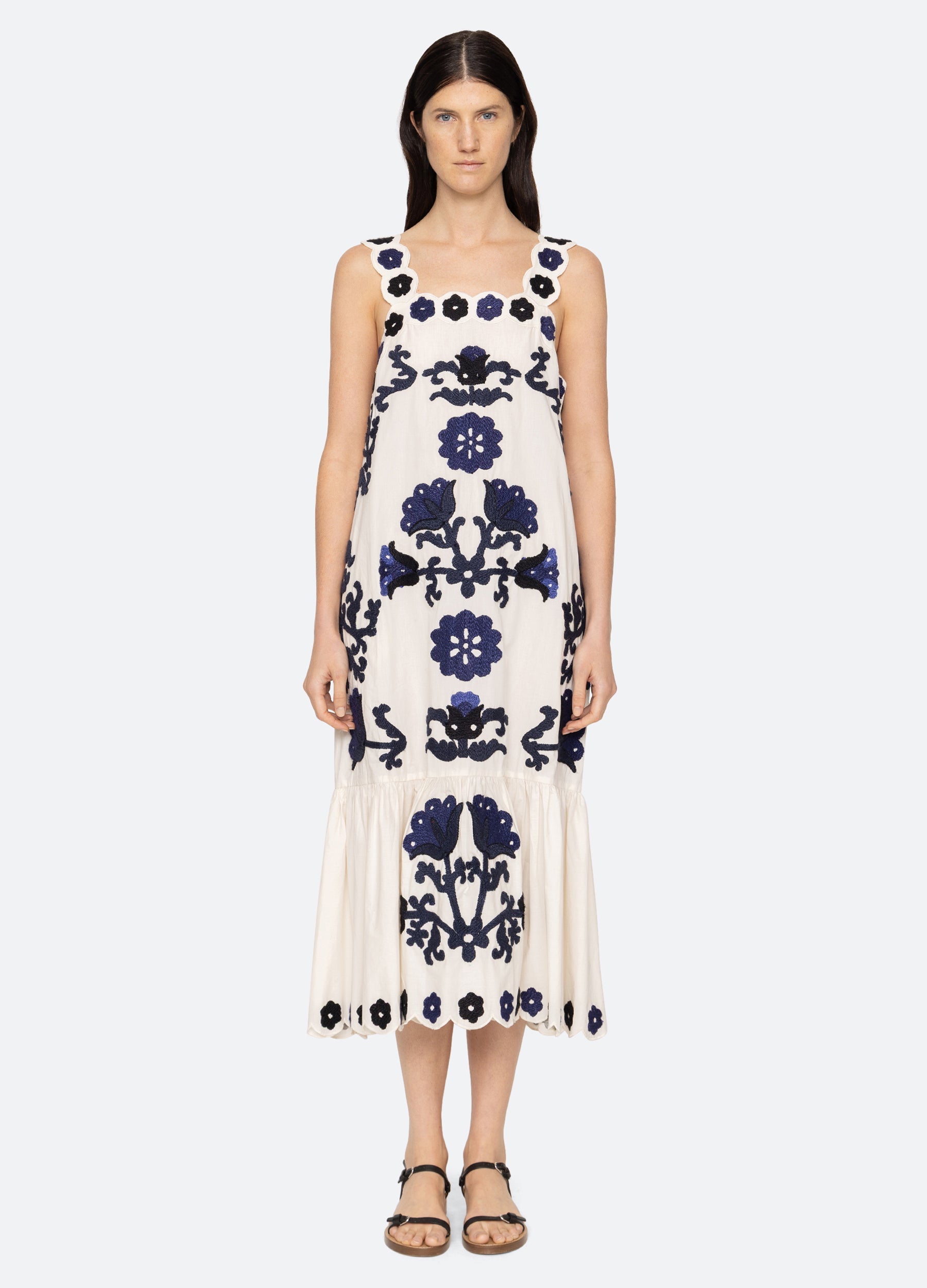 Catrine Dress Blue|Red
