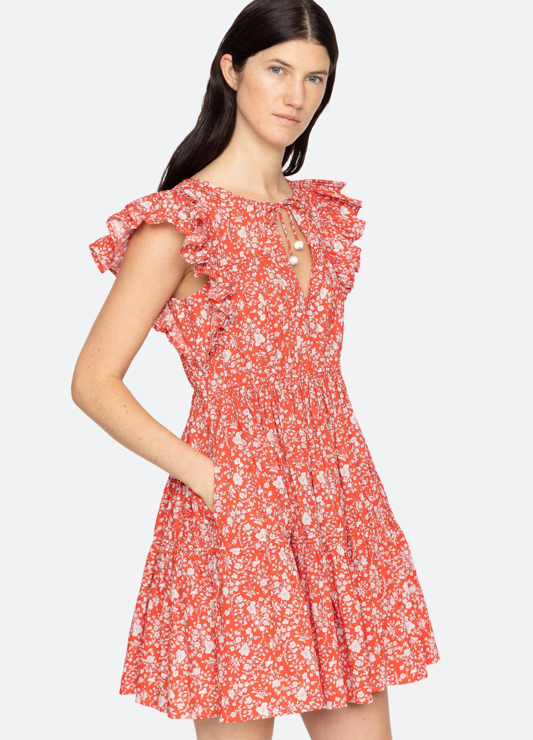 Lucille Tunic Red