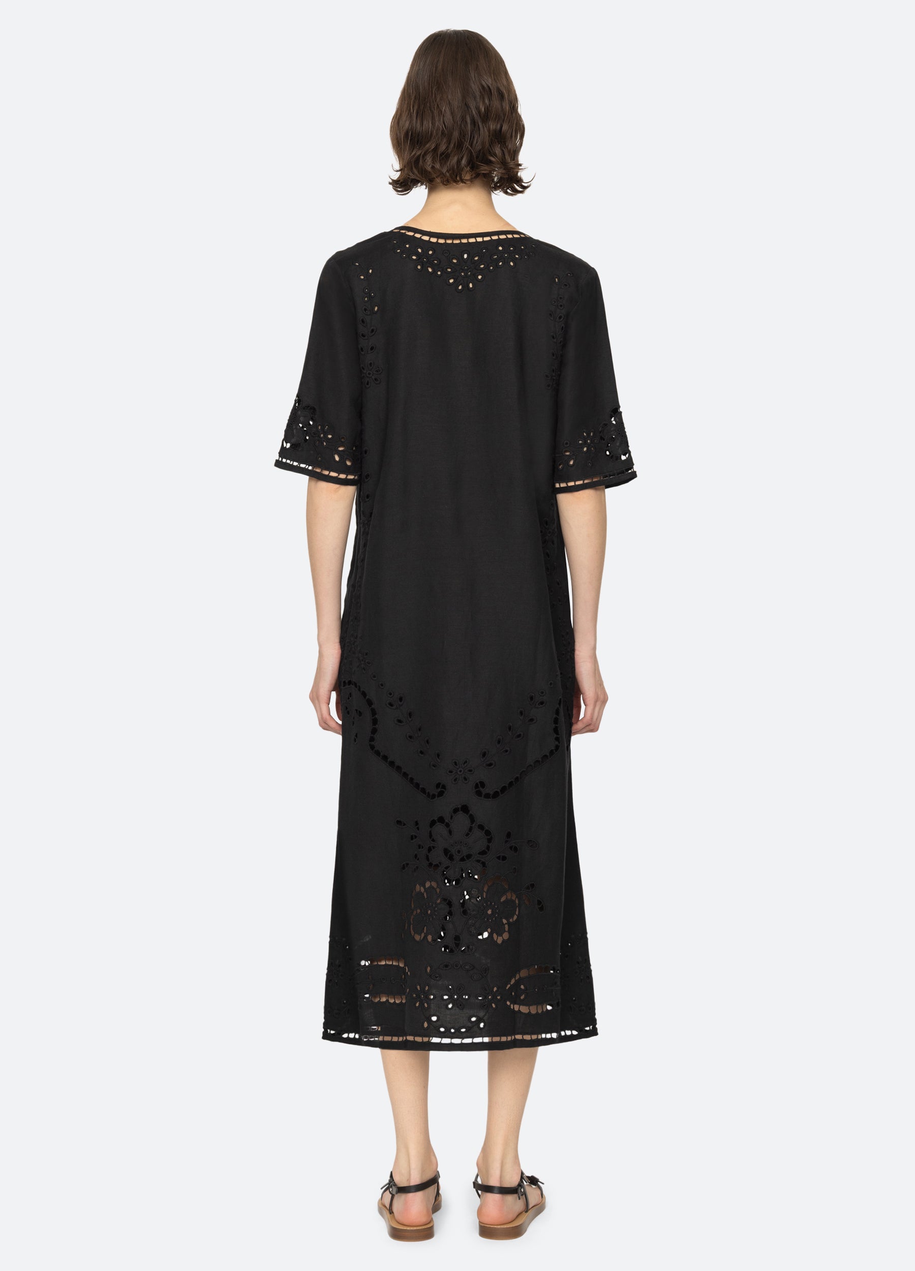 Lula Dress Black|White