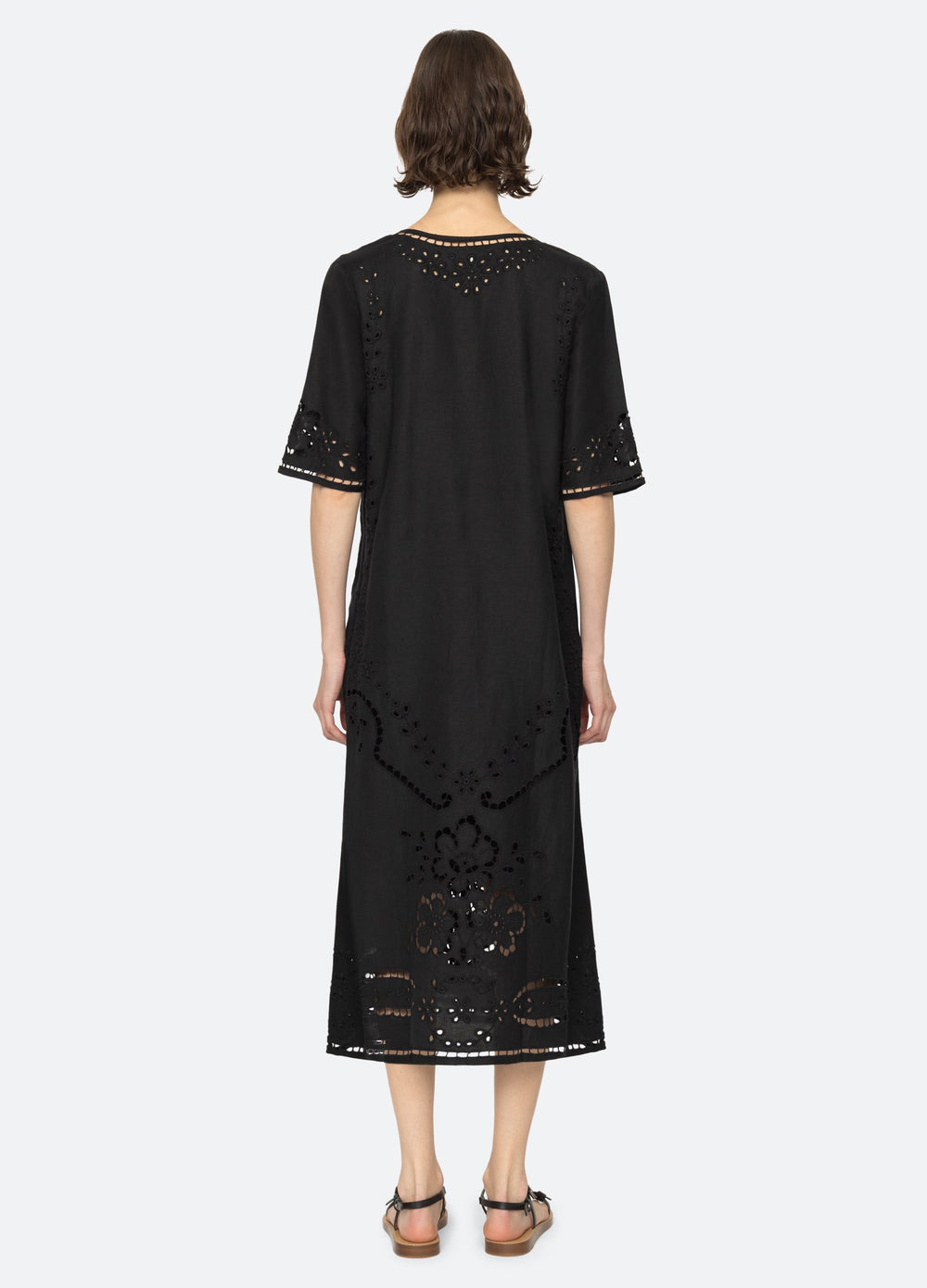 Lula Dress Black|White