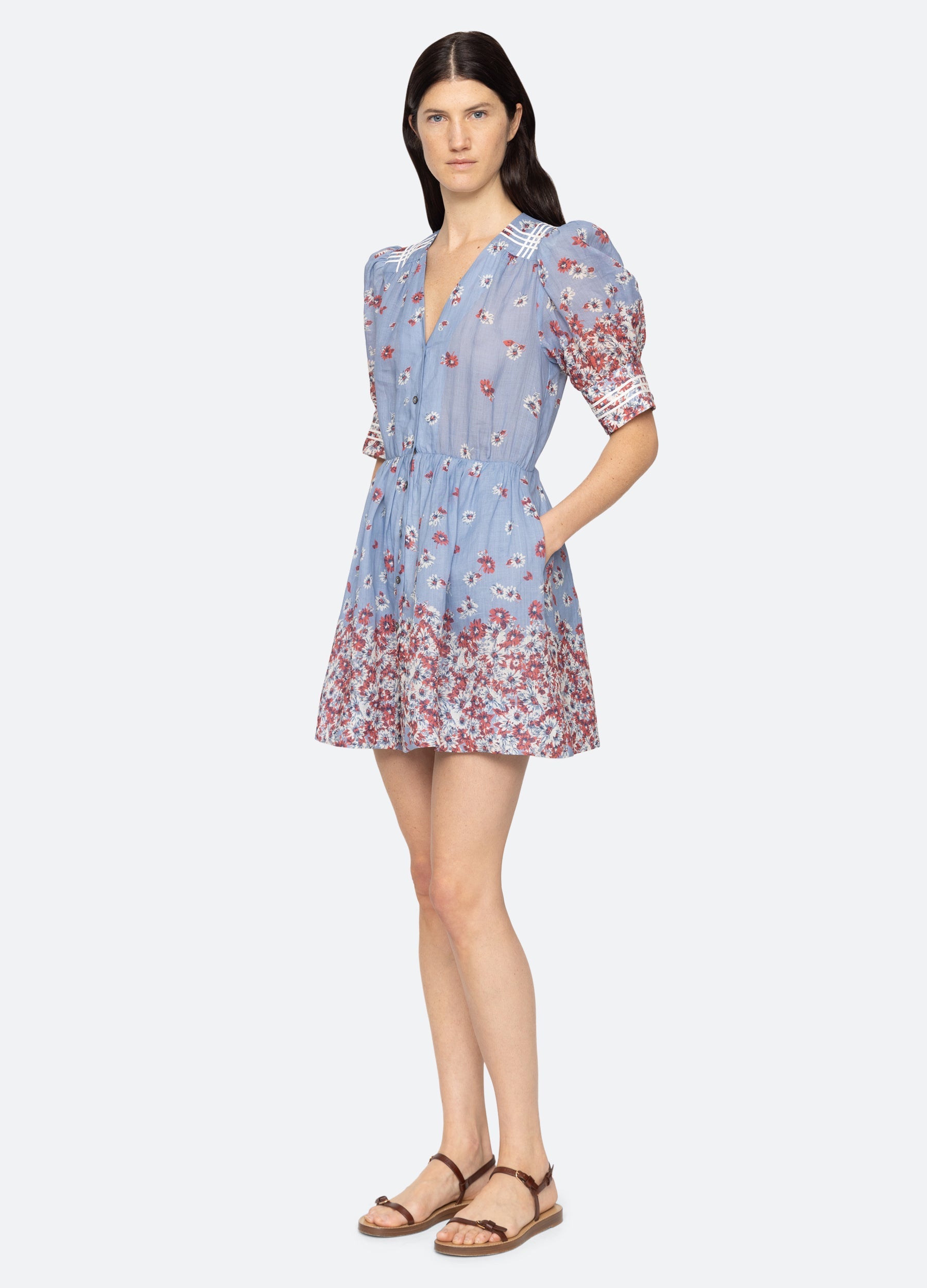 Whitney S/S Dress Blue