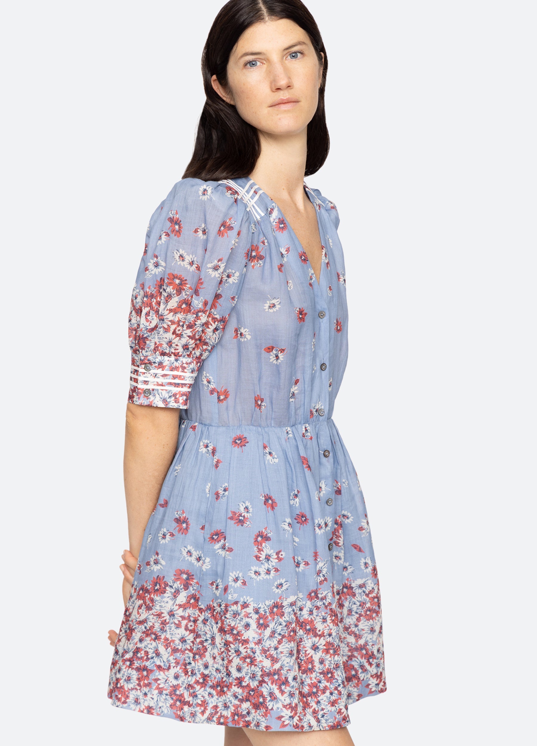 Whitney S/S Dress Blue