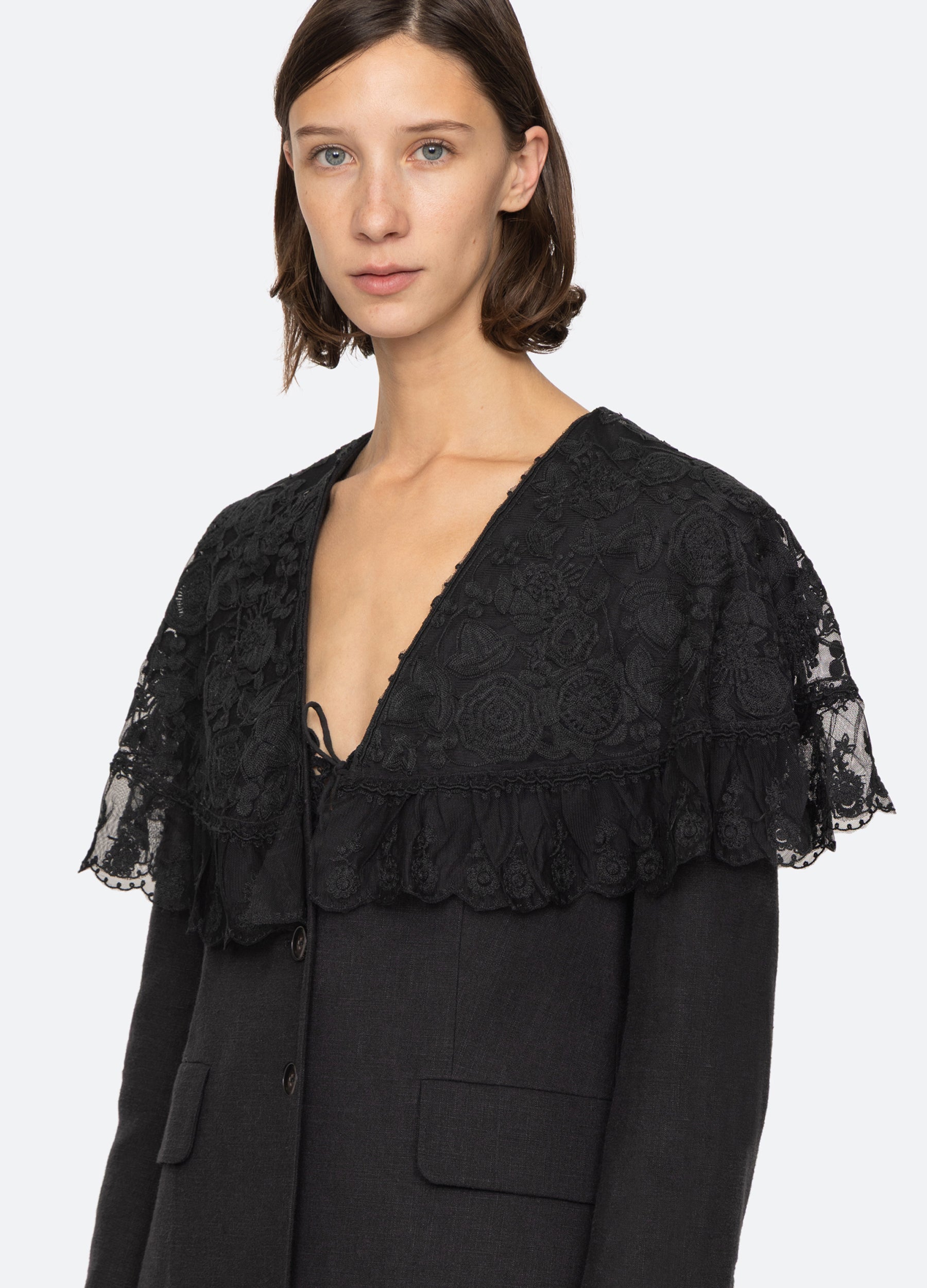 Arielle Jacket Black|Cream
