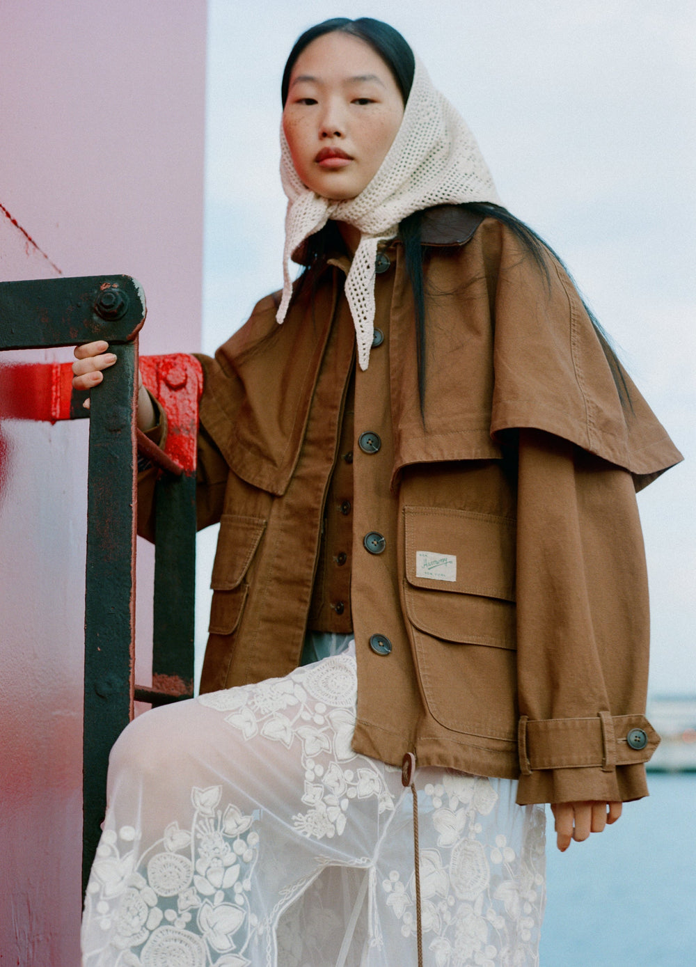 Carolyn Cape Jacket Camel