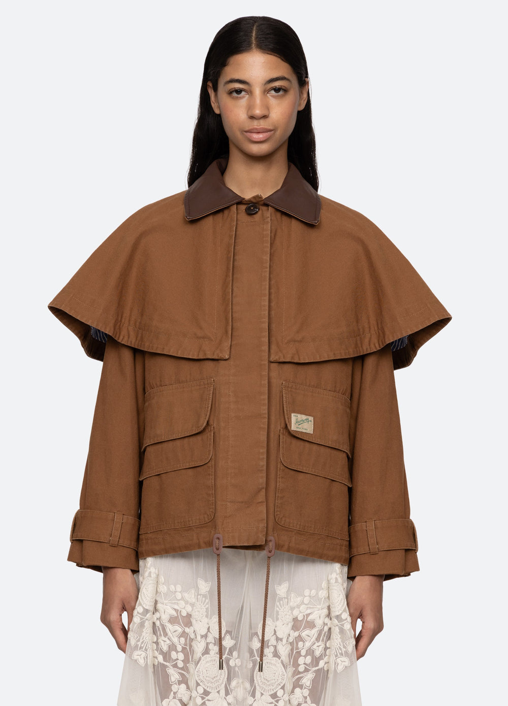 Carolyn Cape Jacket Camel