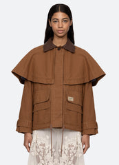 Carolyn Cape Jacket Camel