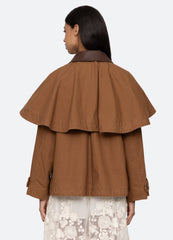 Carolyn Cape Jacket Camel