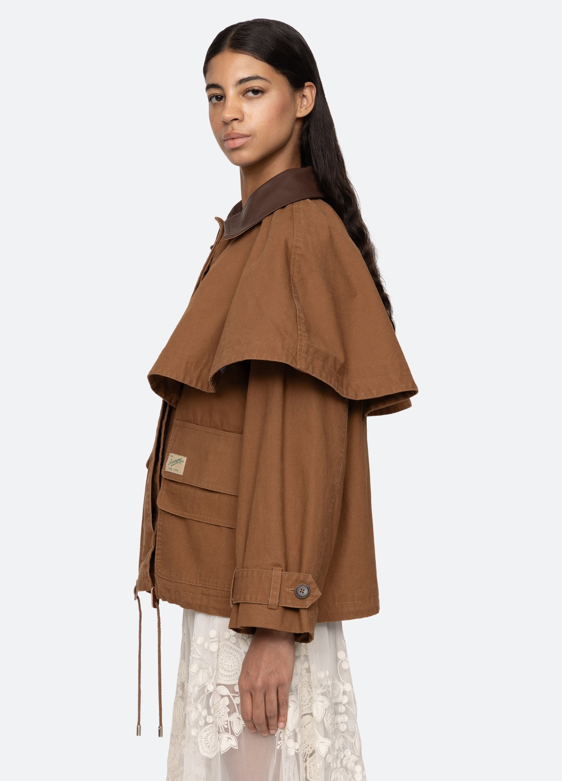 Carolyn Cape Jacket Camel