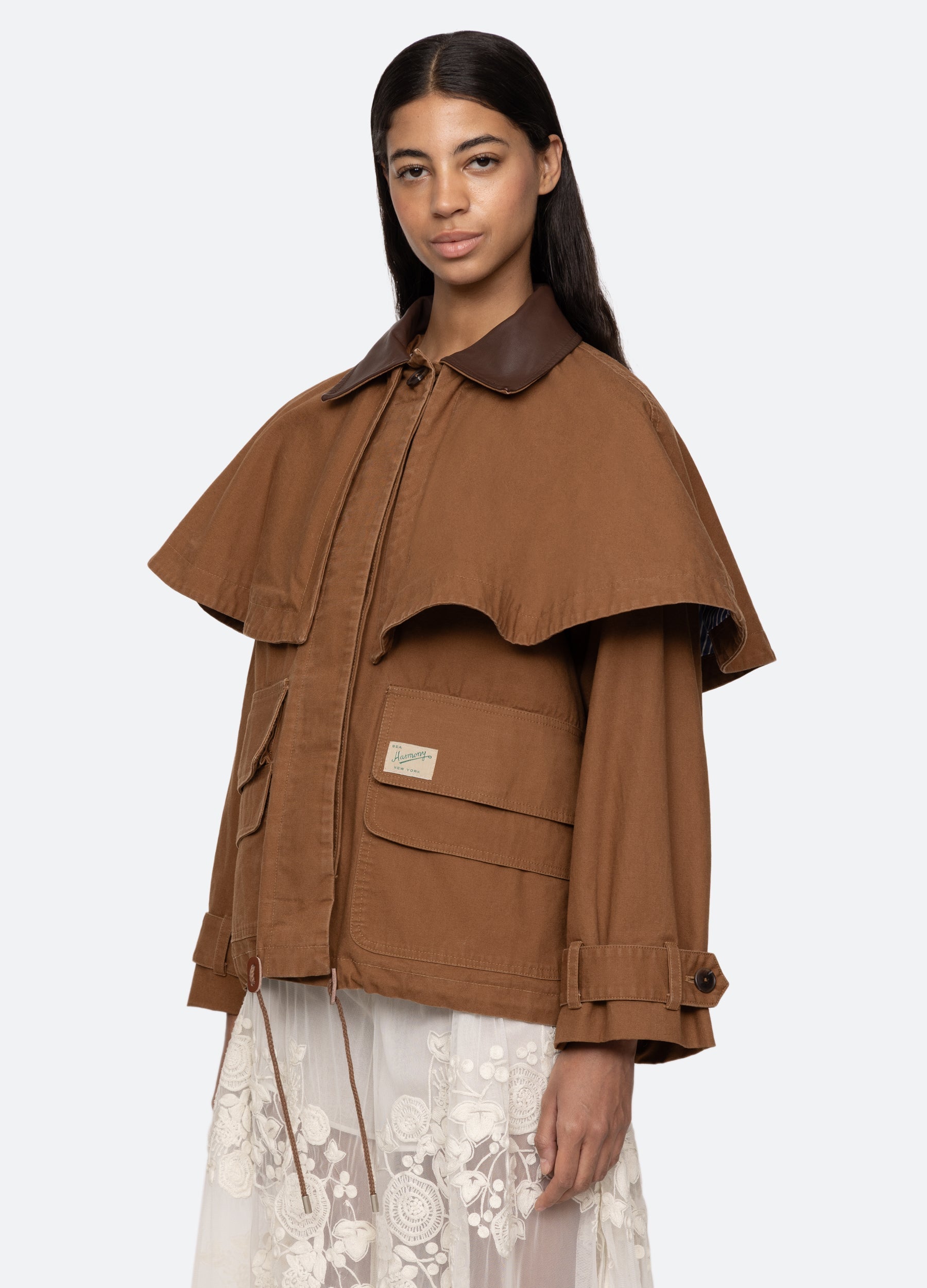 Carolyn Cape Jacket Camel