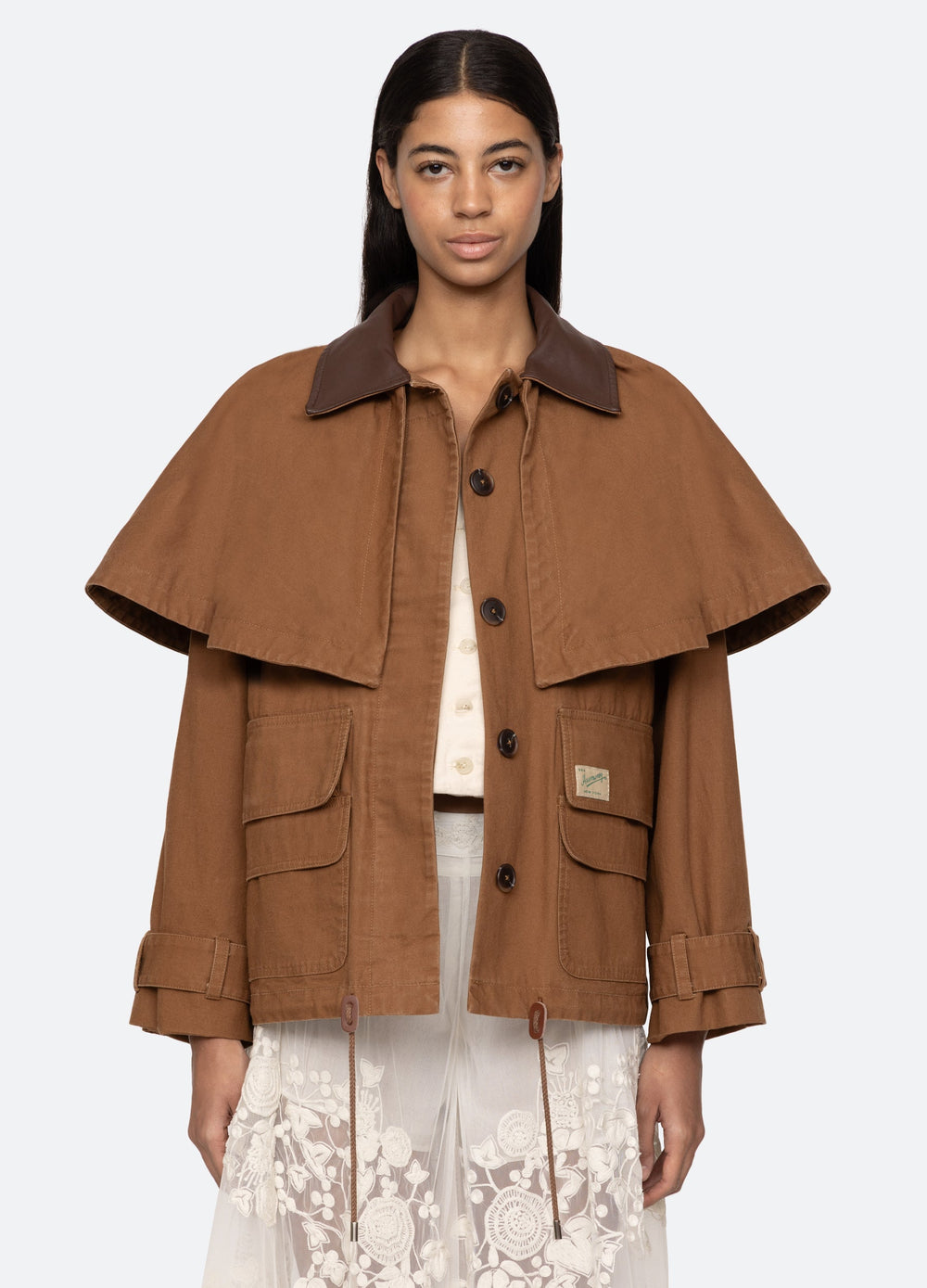 Carolyn Cape Jacket Camel