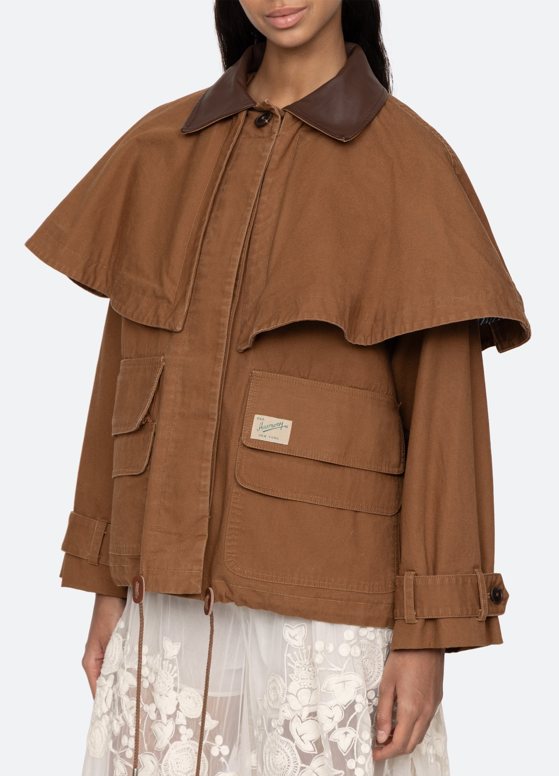 Carolyn Cape Jacket Camel