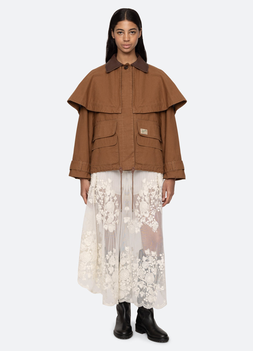 Carolyn Cape Jacket Camel