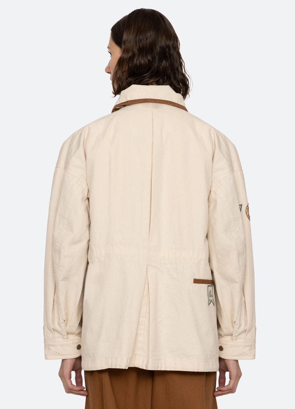 Carolyn Jacket Cream|Navy