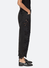 Cavina Jeans Black|White