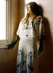 Celia S/S Top Cream|Sky