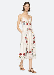 Celia Slip Dress Cream|Sky