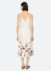 Celia Slip Dress Cream|Sky