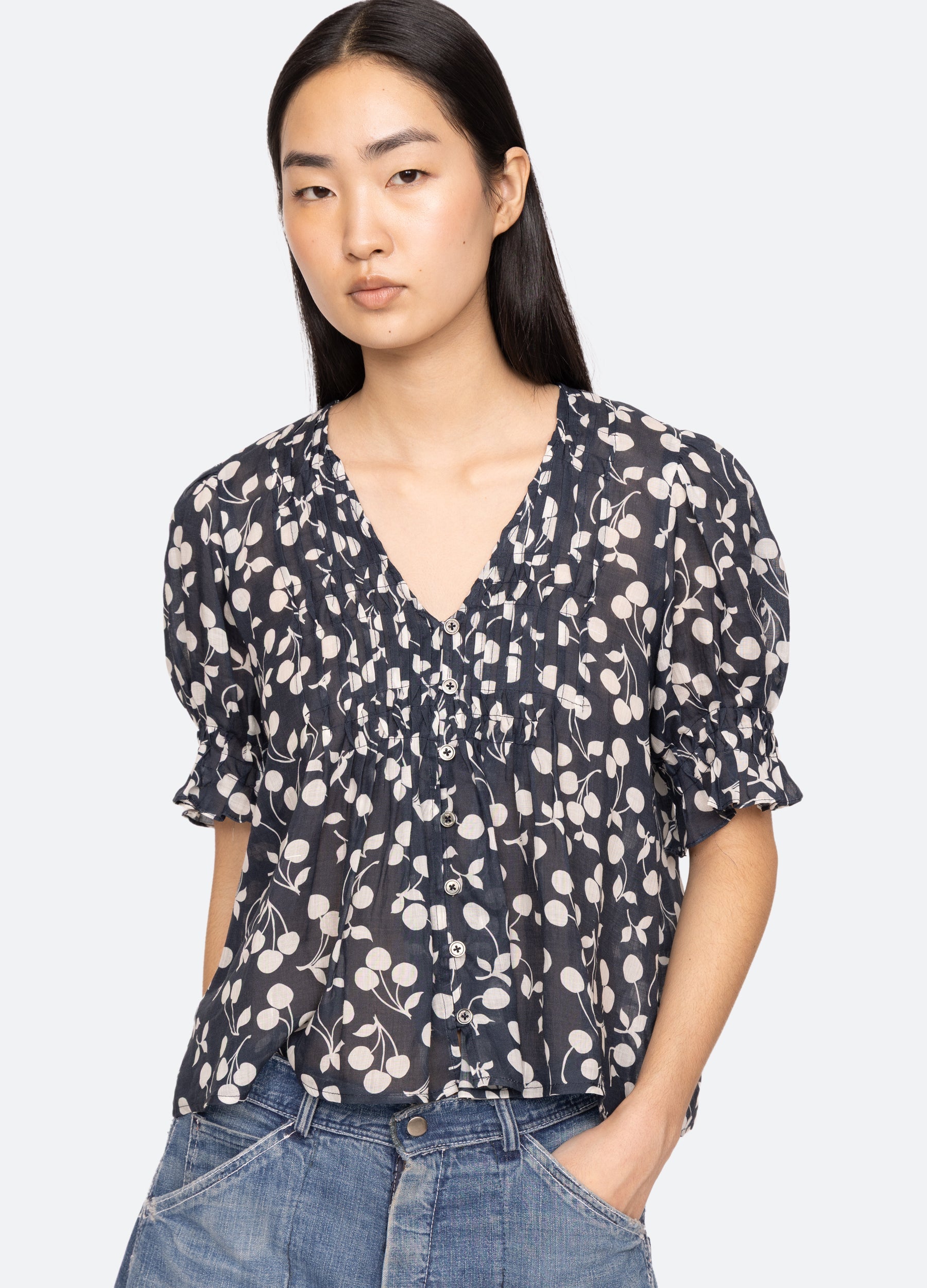 Cheri Top Navy