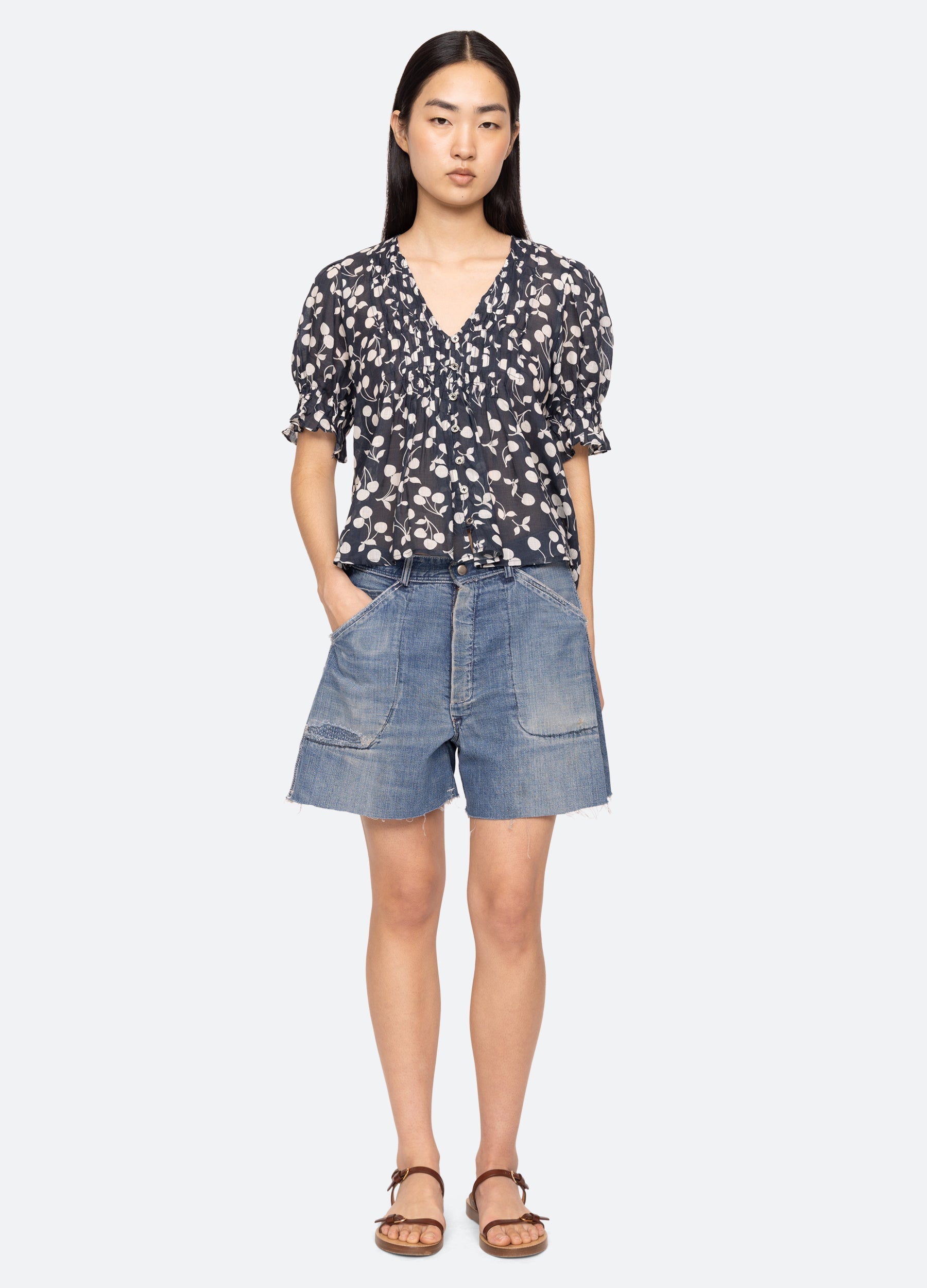 Cheri Top Navy