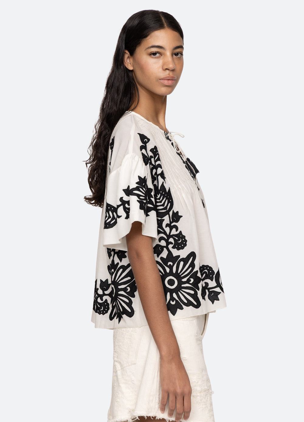 Liliana S/S Top Black|Red