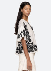 Liliana S/S Top Black|Red
